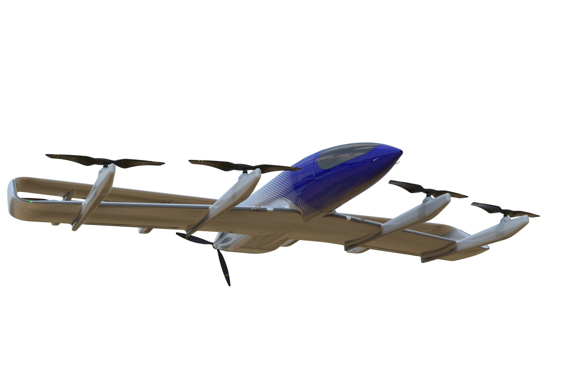 Aerosapien autonomous cargo aircraft in flight